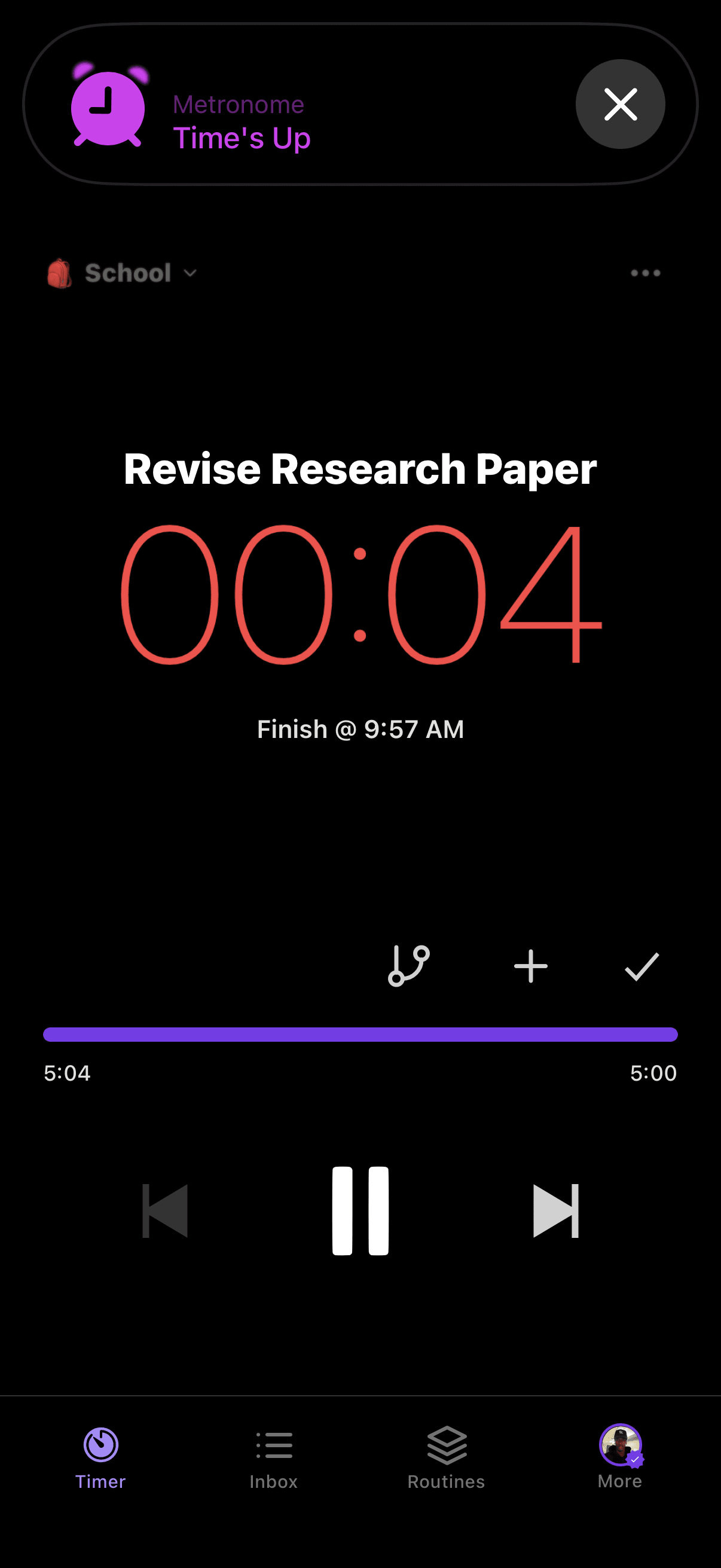 Compact alarm banner